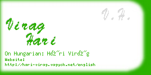 virag hari business card